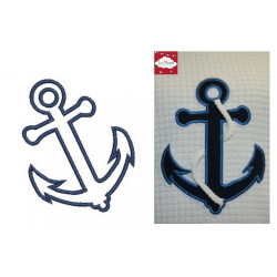 Stickdatei - Anker für Seil zum Ansticken